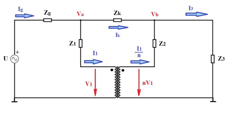 Haz clic en la imagen para ampliar  Nombre:	Circuito Trafo Ideal.png Vitas:	0 Tamaño:	34,1 KB ID:	345395