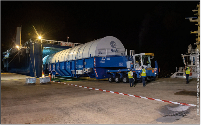 Haz clic en la imagen para ampliar  Nombre:	Ariane Parts arrival to Kourou.png Vitas:	0 Tamaño:	471,4 KB ID:	357208