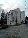 Uno de los dos edificios residencia/hotel dentro del propio recinto del CERN.